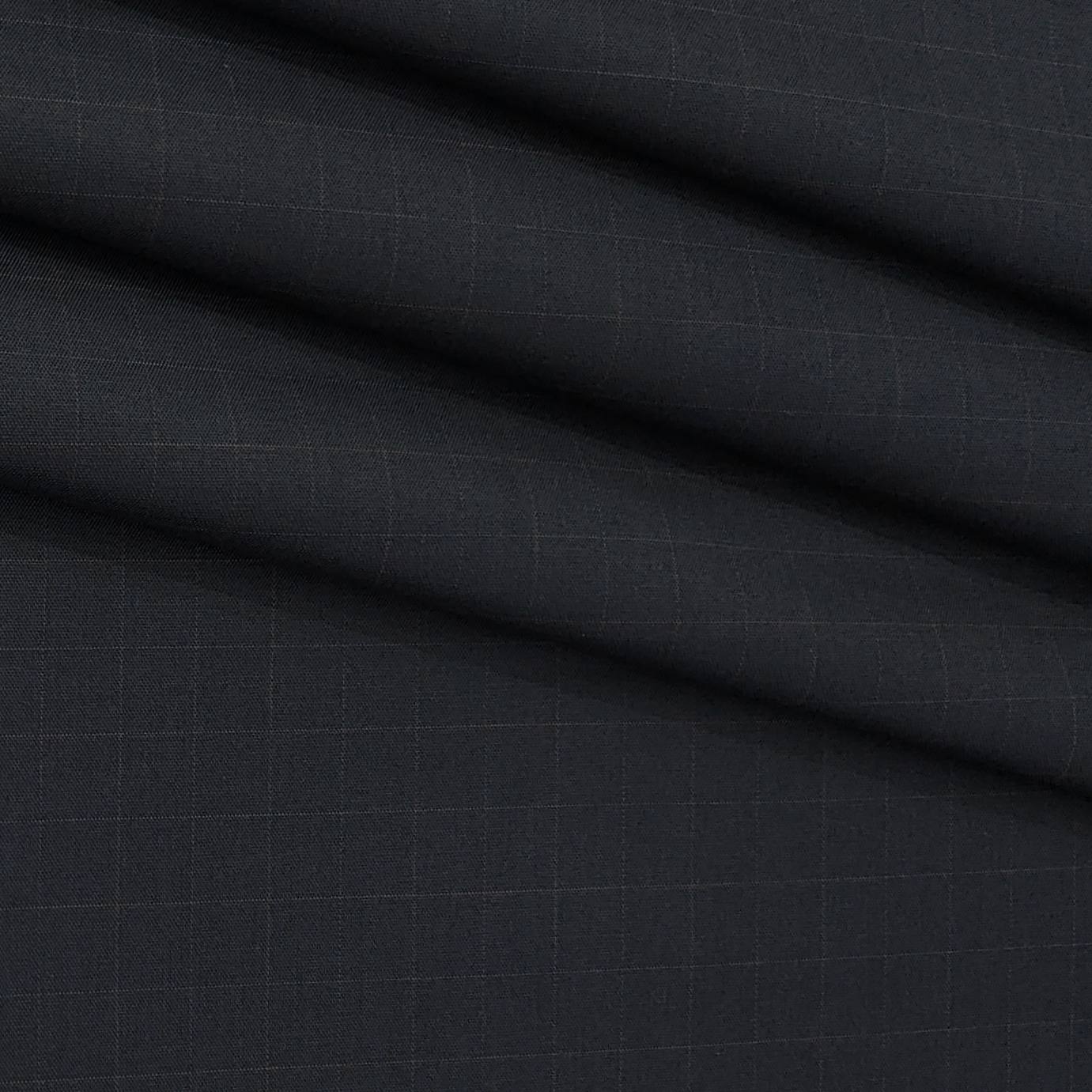 Trouser Fabric Donear Pure Cotton Check Colour Onyx Grey